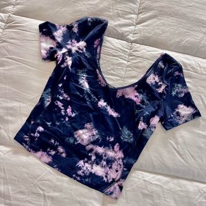 Lululemon Crop Top Tie Dye
